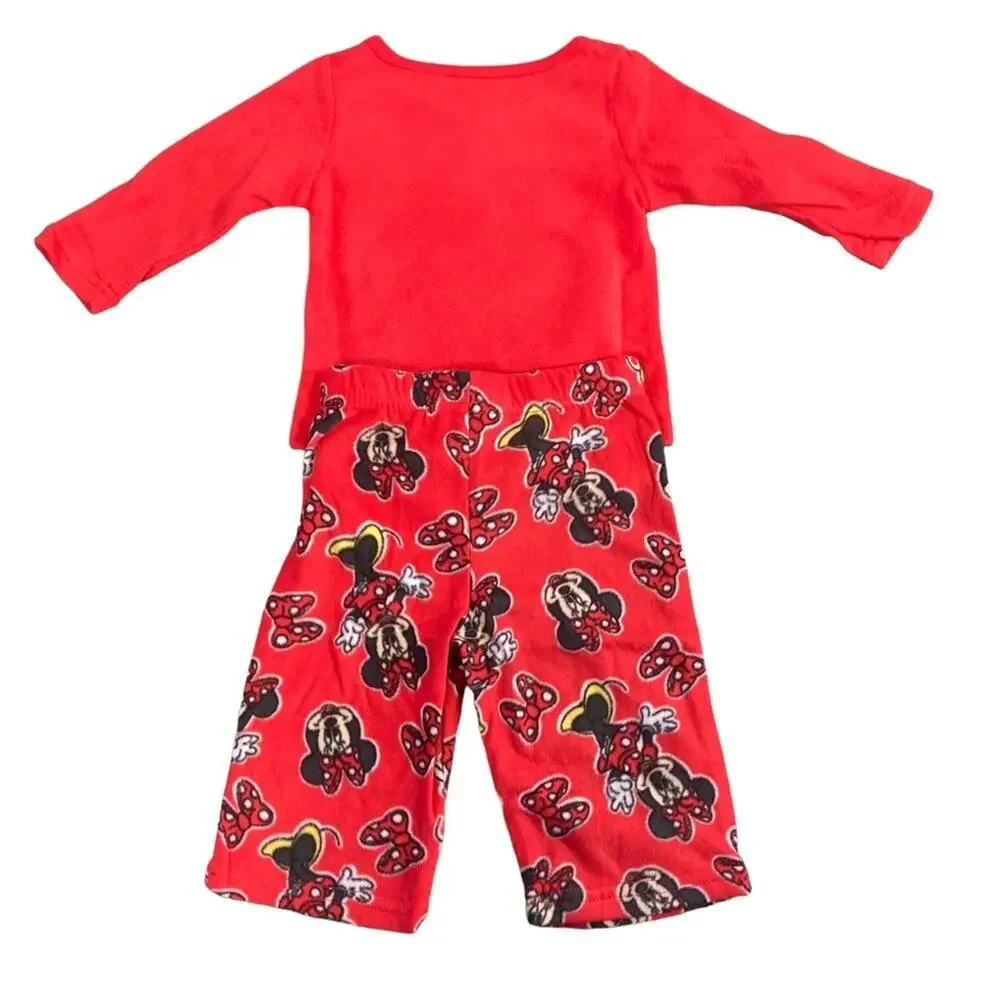 Disney Junior‎ Minnie Mouse Toddler Girls 2 Piece Pajama Set Size 18 Months